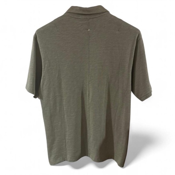 NWT rag & bone Men's Designer Classic Green Polo Shirt Size Medium - Picture 3 of 4